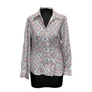 Tommy Hilfiger Womens M Button-Up Long Sleeve Shirt